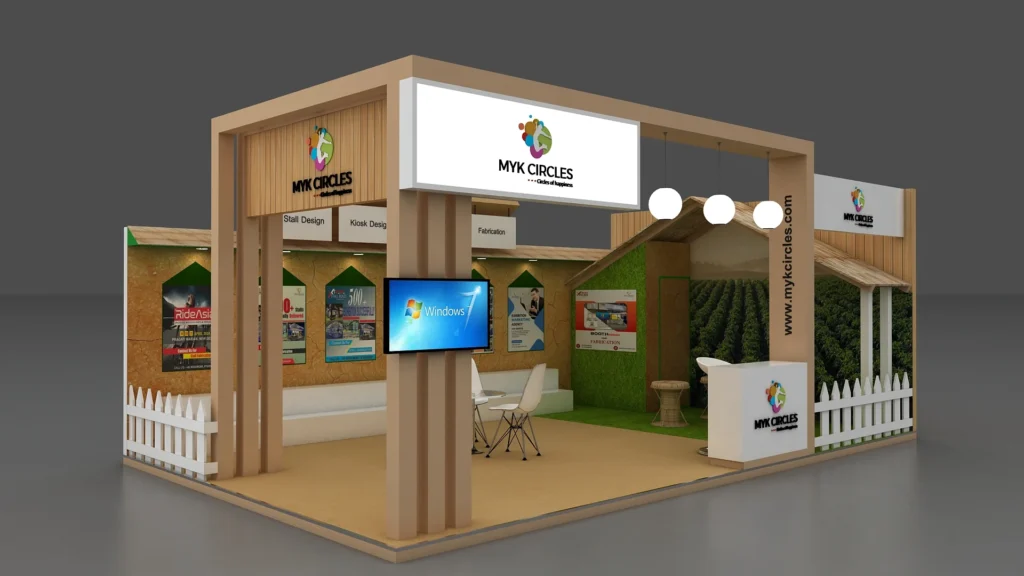 MYK Circles 3D Stall Design