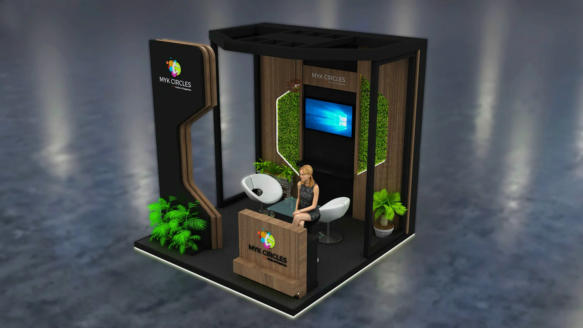 MYK Circles Kiosk Design Page